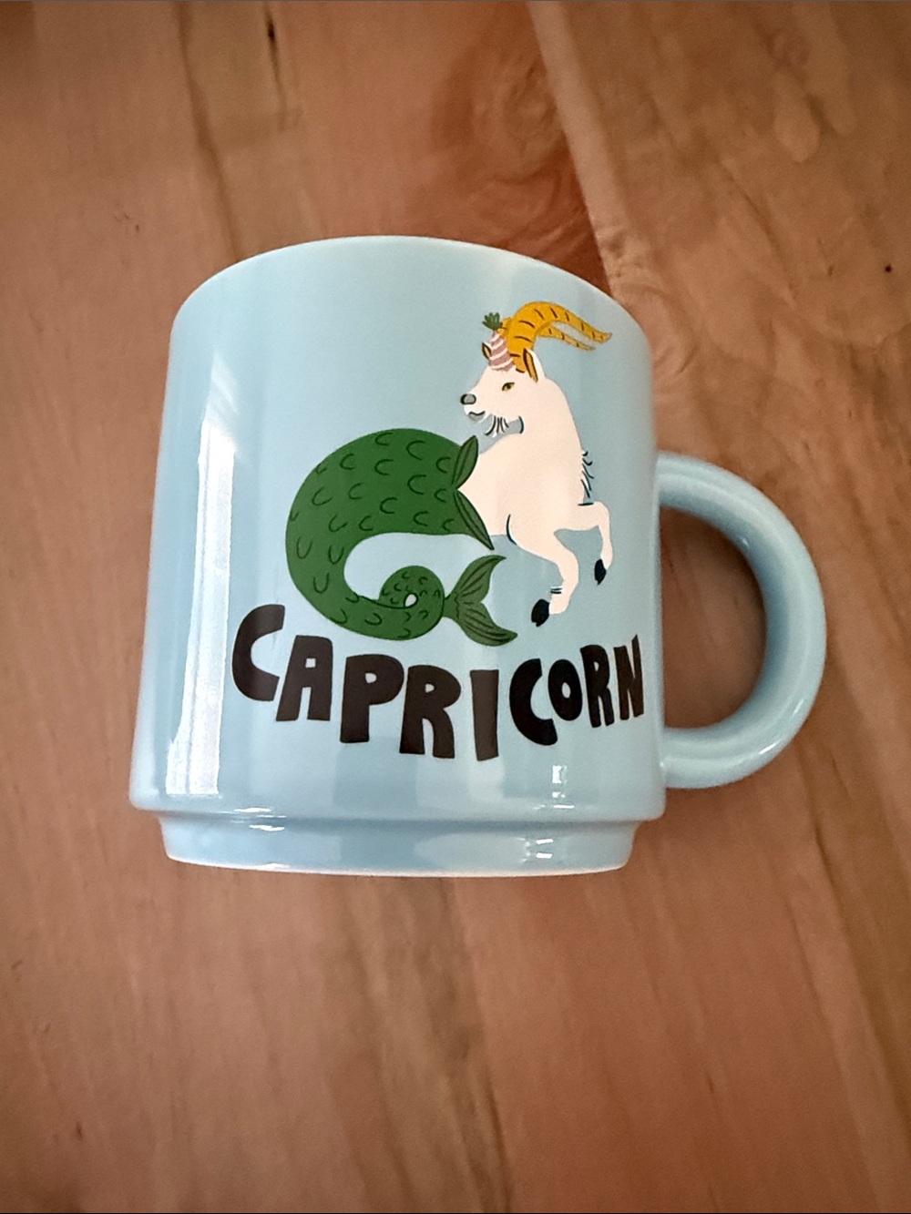 Room Essentials Light Blue Capricorn Zodiac Mug